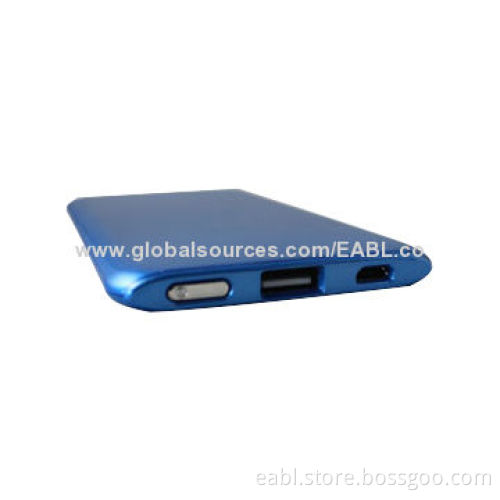 Portable Li-polymer Power Bank, OEM/ODM, Colorful, LED Indicator